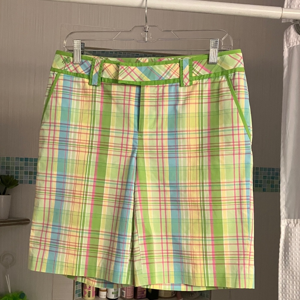 Lilly Pulitzer Colorful Plaid Shorts